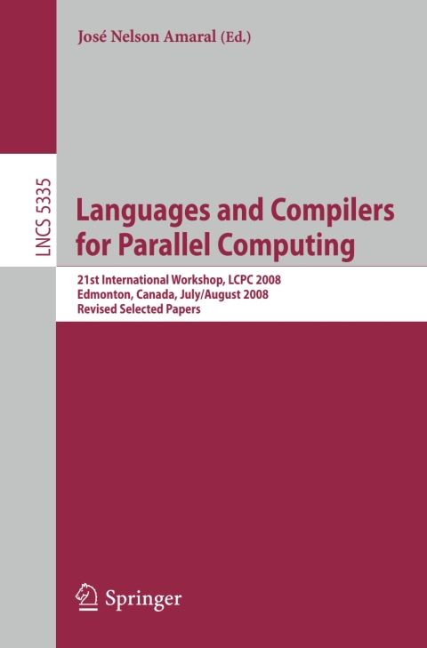 Cover image for book Languages and Compilers for Parallel Computing
