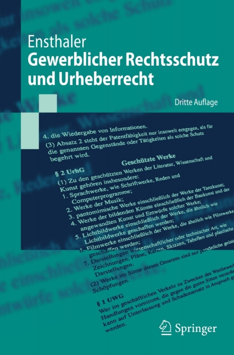 Cover image for book Gewerblicher Rechtsschutz und Urheberrecht