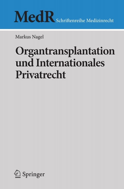 Cover image for book Organtransplantation und Internationales Privatrecht