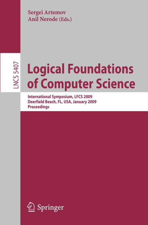 Cover image for book Logical Foundations of Computer Science