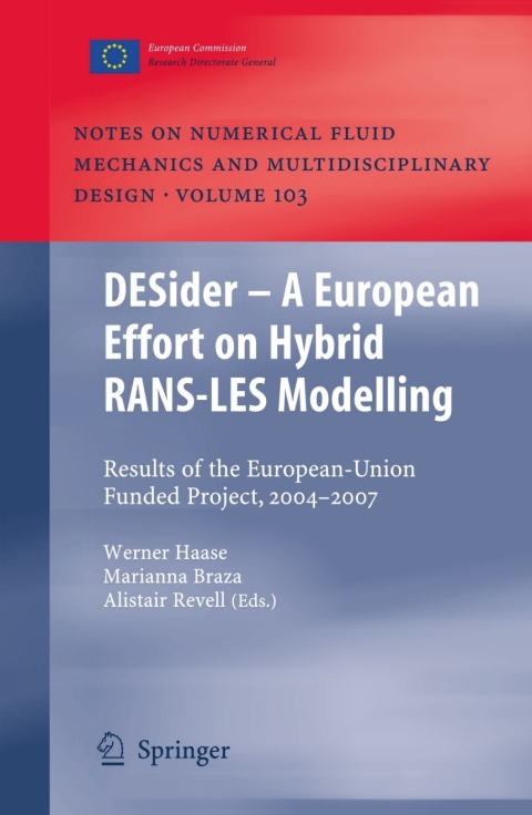 Cover image for book DESider – A European Effort on Hybrid RANS-LES Modelling