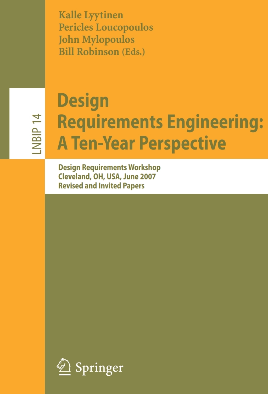 Design Requirements Engineering: A Ten-Year Perspective - 1st Edition (eBook Rental)