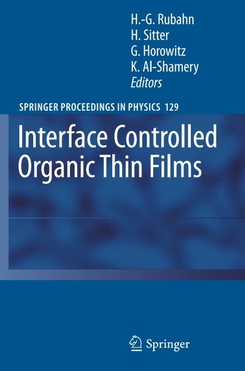 Cover image for book Interface Controlled Organic Thin Films