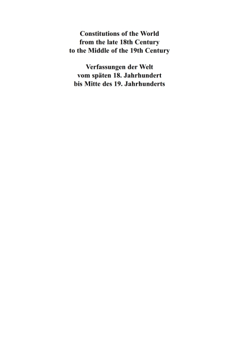 Cover image for book Polish Constitutional Documents 1790–1848