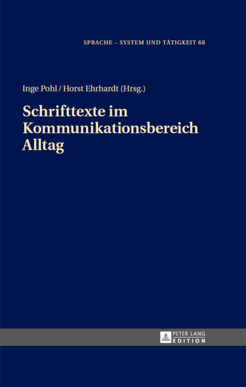 Cover image for book Schrifttexte im Kommunikationsbereich Alltag