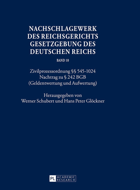 Cover image for book Nachschlagewerk des Reichsgerichts – Gesetzgebung des Deutschen Reichs