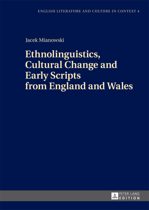 Cover image for book Ethnolinguistics, Cultural Change and Early Scripts from England and Wales