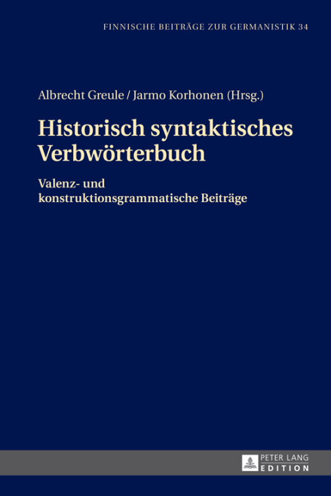 Cover image for book Historisch syntaktisches Verbwoerterbuch