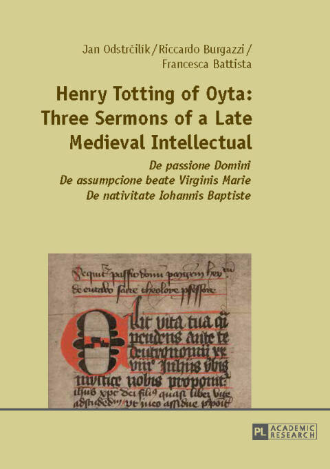 Cover image for book Henry Totting of Oyta: Three Sermons of a Late Medieval Intellectual