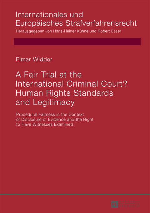 Cover image for book A Fair Trial at the International Criminal Court? Human Rights Standards and Legitimacy