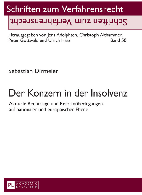Cover image for book Der Konzern in der Insolvenz