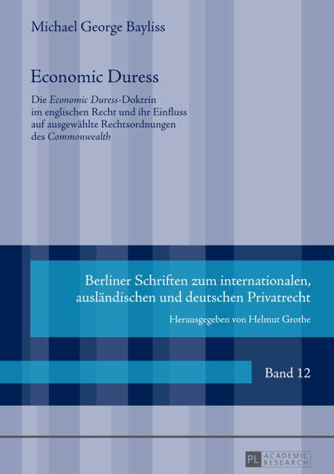 Cover image for book Economic Duress