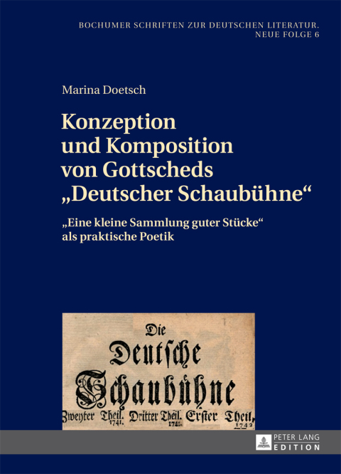 Cover image for book Konzeption und Komposition von Gottscheds «Deutscher Schaubuehne»