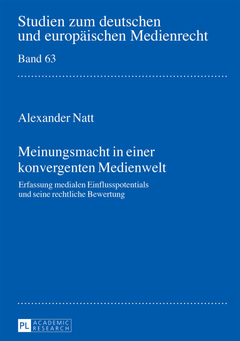 Cover image for book Meinungsmacht in einer konvergenten Medienwelt