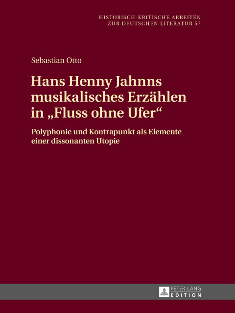 Cover image for book Hans Henny Jahnns musikalisches Erzaehlen in «Fluss ohne Ufer»