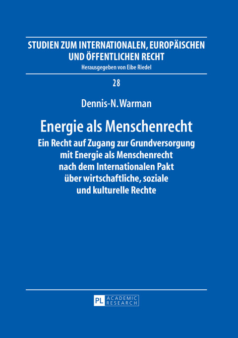 Cover image for book Energie als Menschenrecht