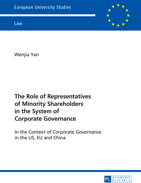 Cover image for book The Role of Representatives of Minority Shareholders in the System of Corporate Governance