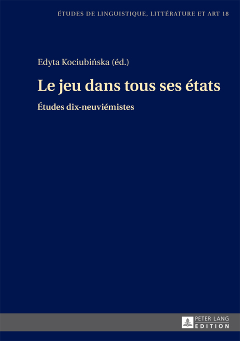 Cover image for book Le jeu dans tous ses états