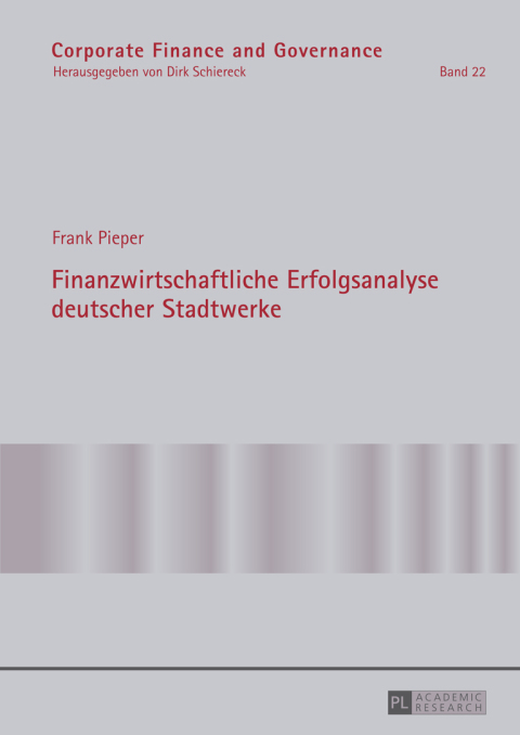 Cover image for book Finanzwirtschaftliche Erfolgsanalyse deutscher Stadtwerke