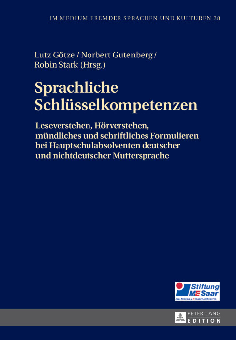 Cover image for book Sprachliche Schluesselkompetenzen und die Ausbildungsreife Jugendlicher