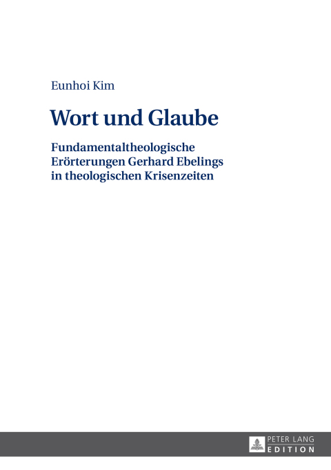 Cover image for book Wort und Glaube