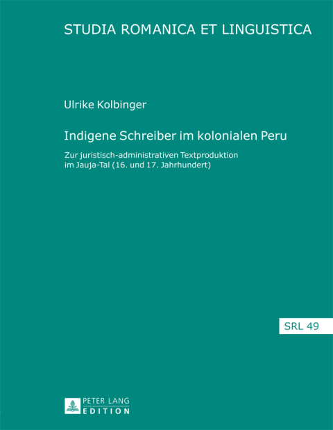 Cover image for book Indigene Schreiber im kolonialen Peru