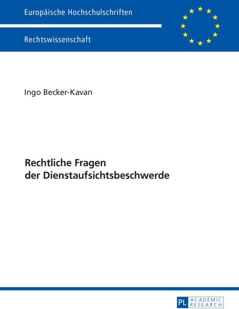Cover image for book Rechtliche Fragen der Dienstaufsichtsbeschwerde