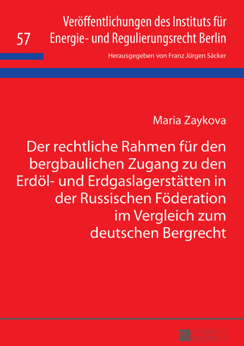 Cover image for book Der rechtliche Rahmen fuer den bergbaulichen Zugang zu den Erdoel- und Erdgaslagerstaetten in der Russischen Foederation im Vergleich zum deutschen Bergrecht