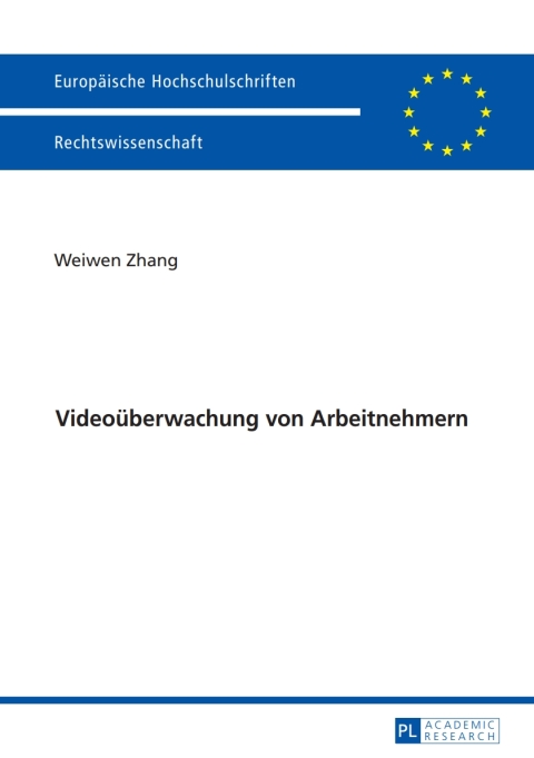 Cover image for book Videoueberwachung von Arbeitnehmern