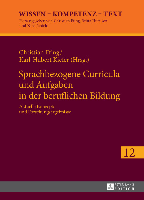 Cover image for book Sprachbezogene Curricula und Aufgaben in der beruflichen Bildung