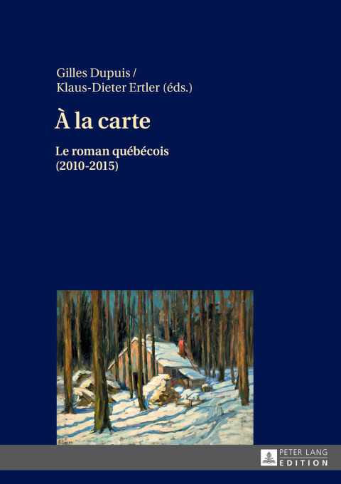 Cover image for book À la carte