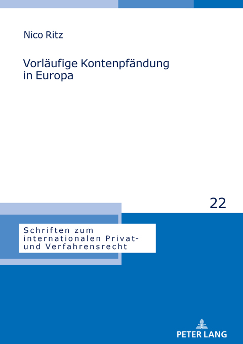 Cover image for book Vorlaeufige Kontenpfaendung in Europa