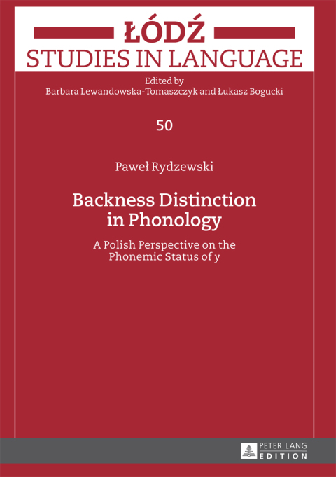 Cover image for book Backness Distinction in Phonology