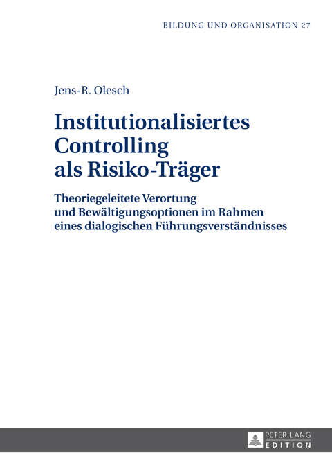 Cover image for book Institutionalisiertes Controlling als Risiko-Traeger