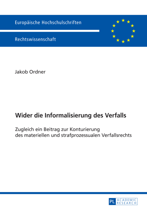 Cover image for book Wider die Informalisierung des Verfalls