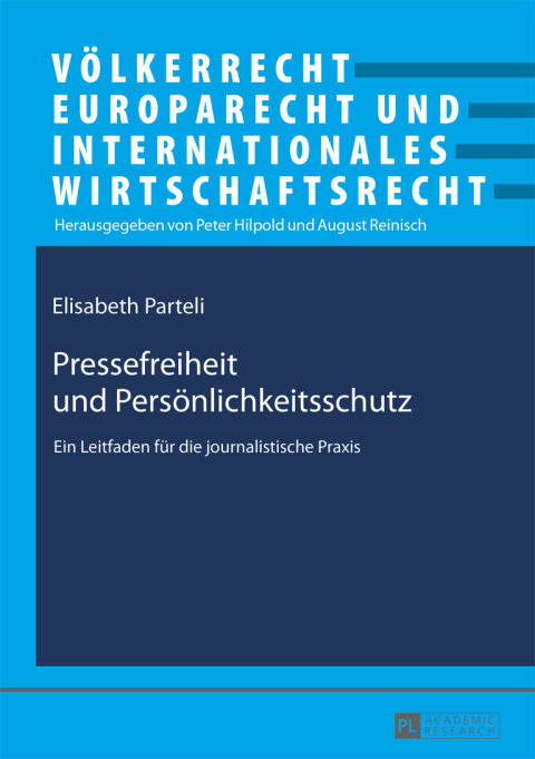 Cover image for book Pressefreiheit und Persoenlichkeitsschutz