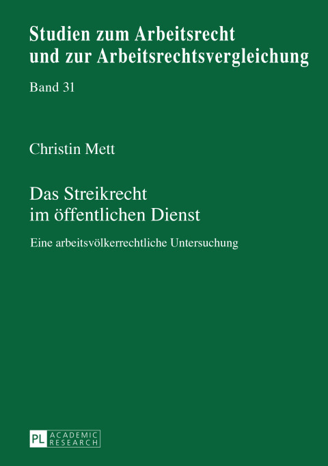 Cover image for book Das Streikrecht im oeffentlichen Dienst