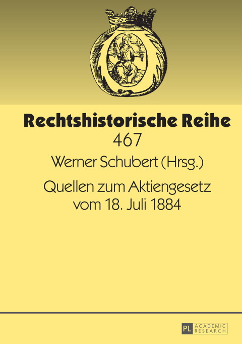 Cover image for book Quellen zum Aktiengesetz vom 18. Juli 1884