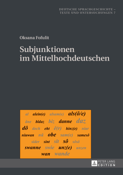 Cover image for book Subjunktionen im Mittelhochdeutschen