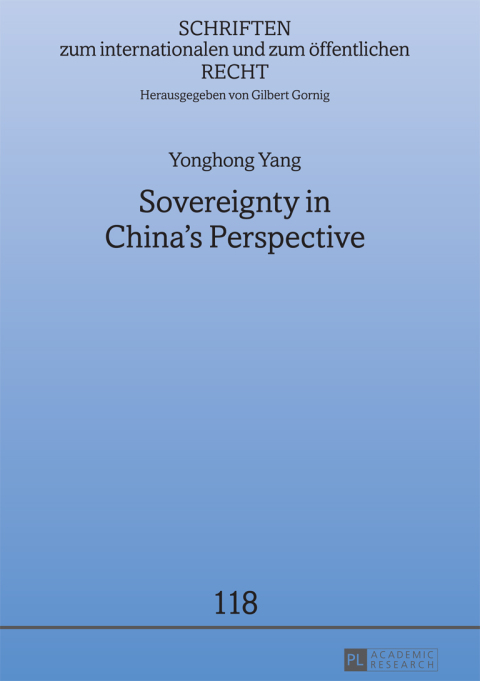 Cover image for book Sovereignty in China’s Perspective
