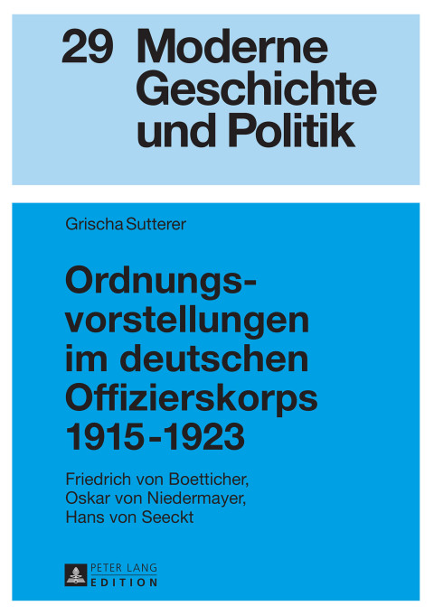 Cover image for book Ordnungsvorstellungen im deutschen Offizierskorps 1915–1923