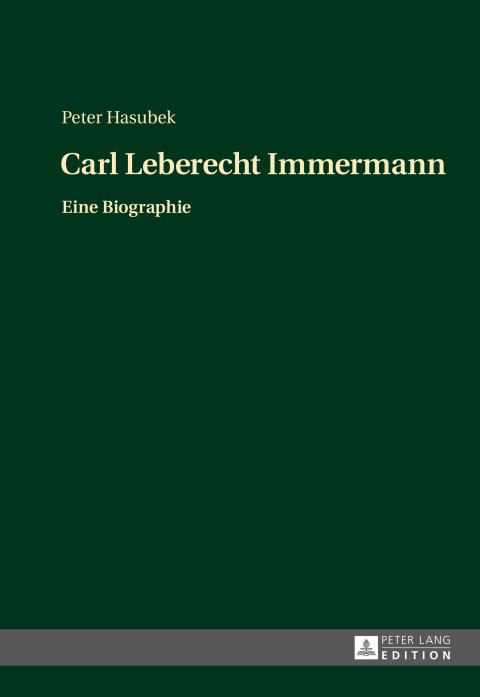 Cover image for book Carl Leberecht Immermann