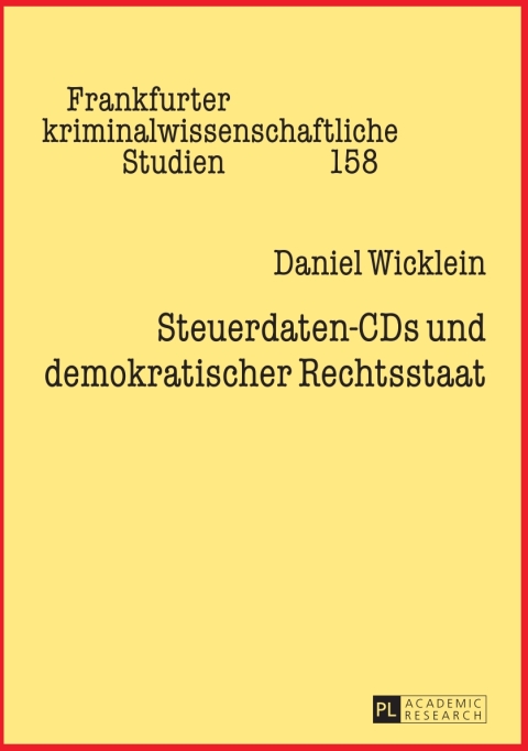 Cover image for book Steuerdaten-CDs und demokratischer Rechtsstaat