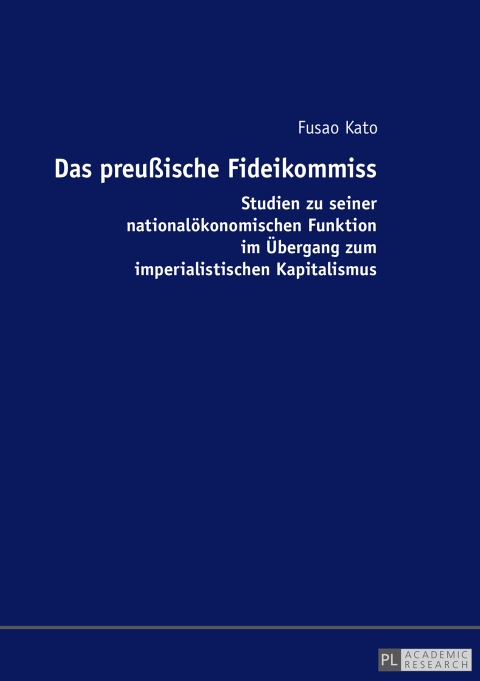 Cover image for book Das preußische Fideikommiss