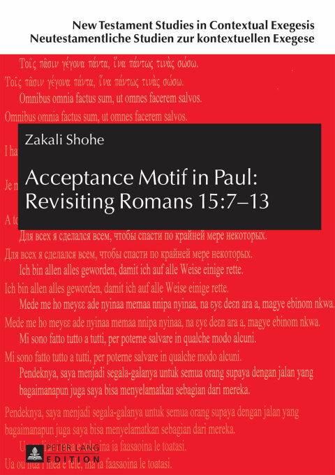 Cover image for book Acceptance Motif in Paul: Revisiting Romans 15:7–13