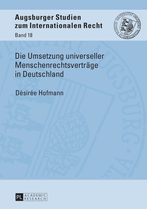 Cover image for book Die Umsetzung universeller Menschenrechtsvertraege in Deutschland