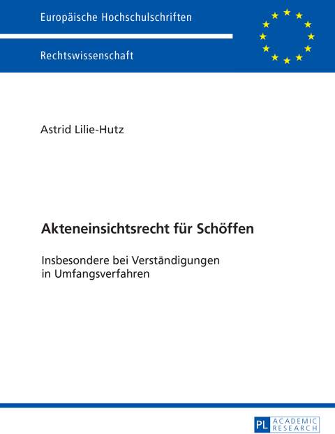 Cover image for book Akteneinsichtsrecht fuer Schoeffen