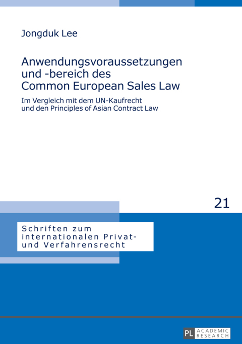 Cover image for book Anwendungsvoraussetzungen und -bereich des Common European Sales Law