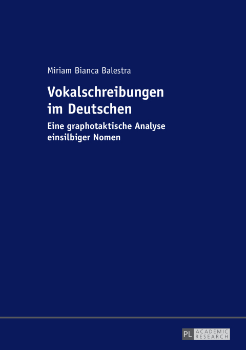 Cover image for book Vokalschreibungen im Deutschen