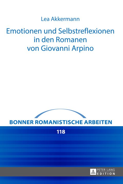 Cover image for book Emotionen und Selbstreflexionen in den Romanen von Giovanni Arpino